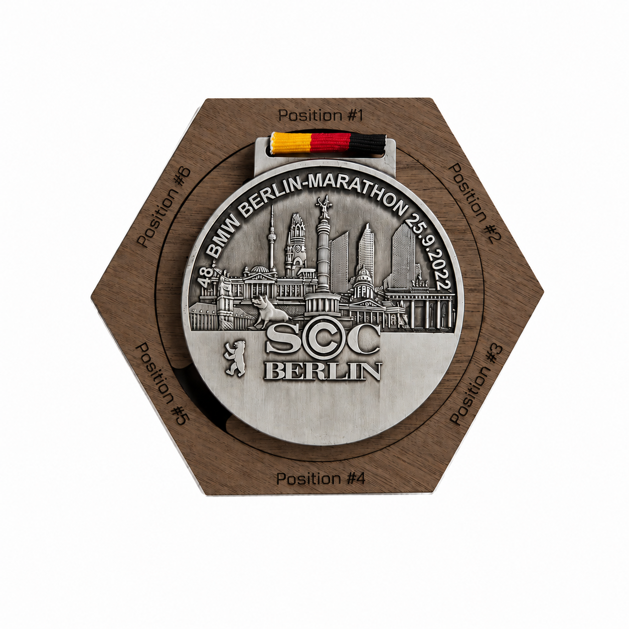 Medaillenhalter Walnuss